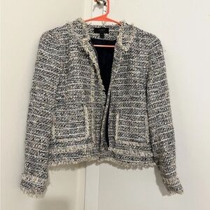 J. Crew Multicolor Fringe Blazer (Size 4)